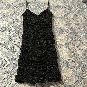 black sparkly lucy in the sky body con dress